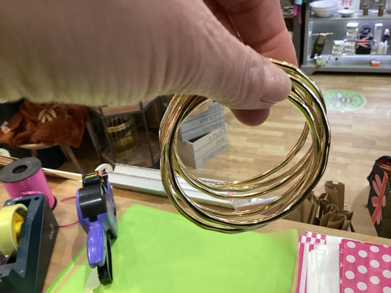 BML Bahia Gold Bangle Set