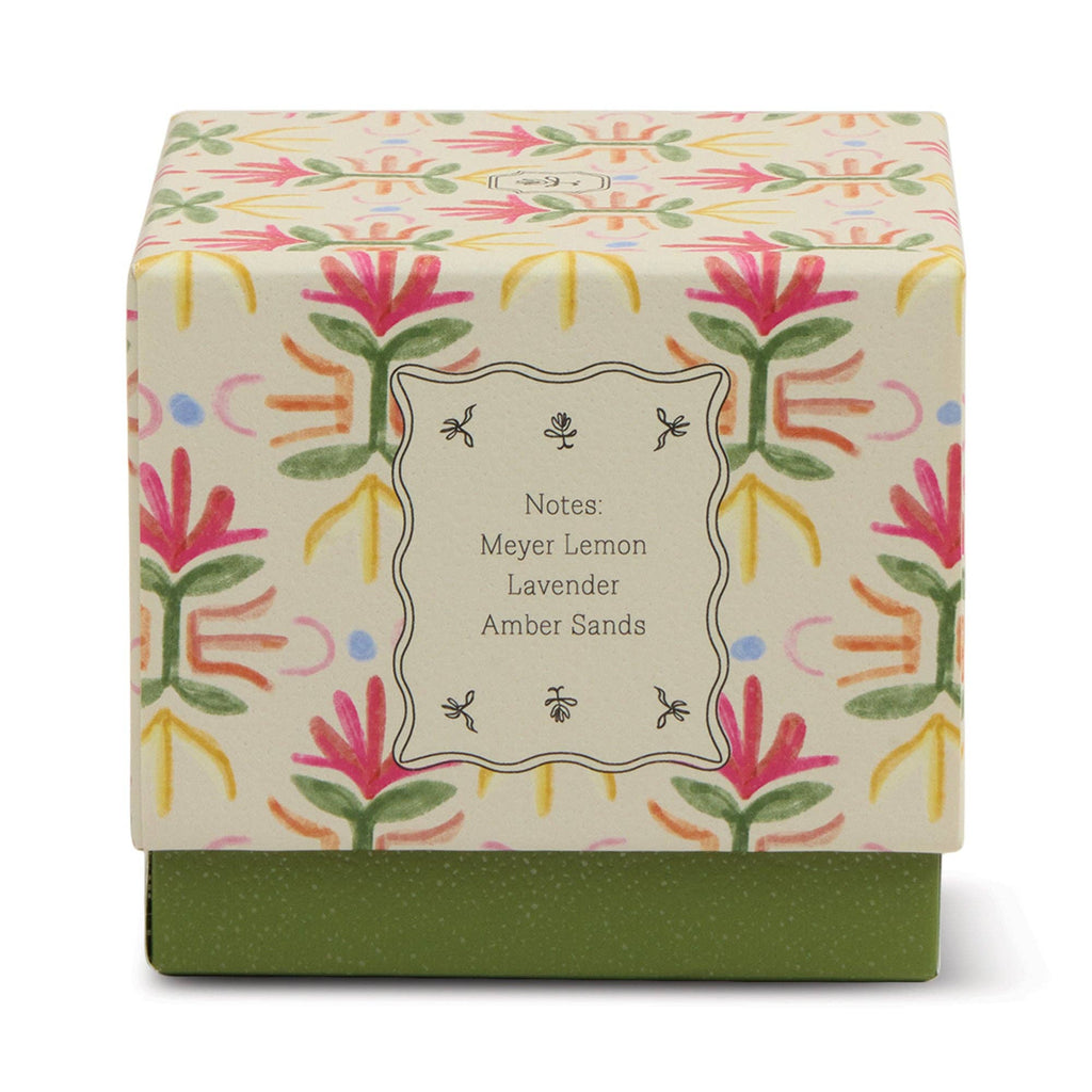 Tulip 5.5oz/155g Purple and Green Glass Candle - Bronzed Gardenia