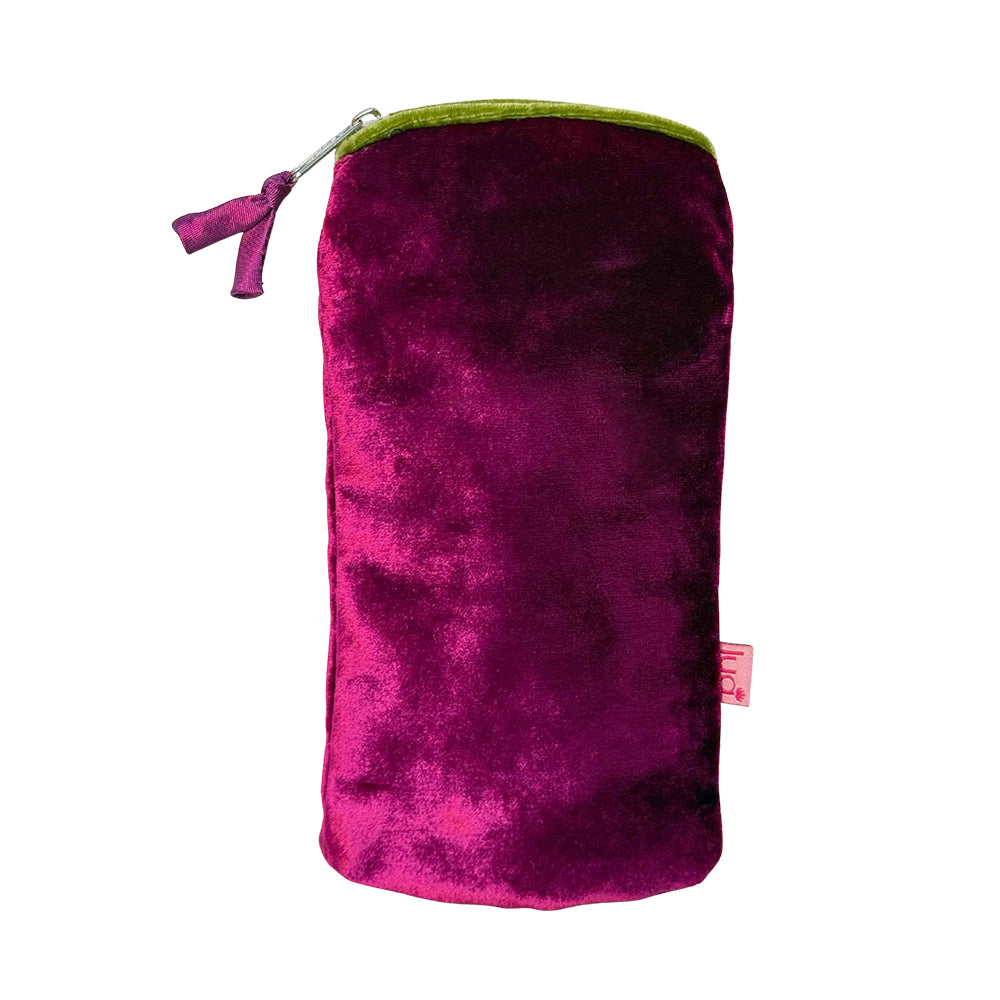 Lua Velvet Plum Glasses Case