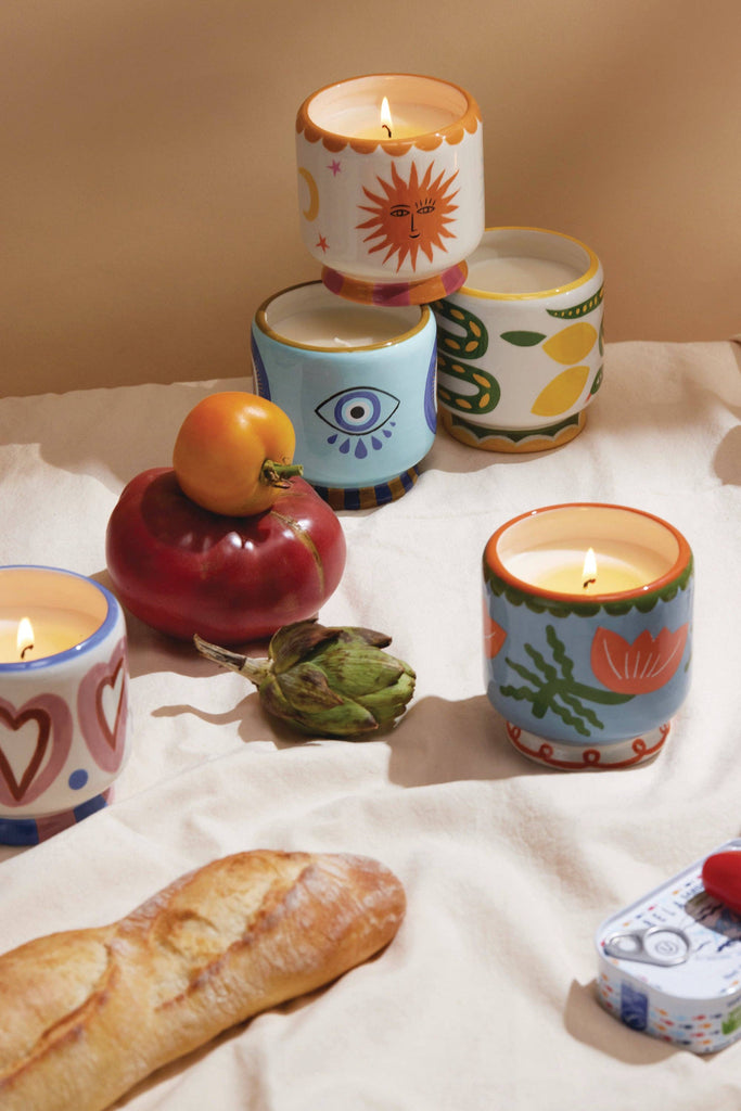 Paddywax A Dopo 8 oz./226g Hearts Ceramic Candle - Rosewood Vanilla