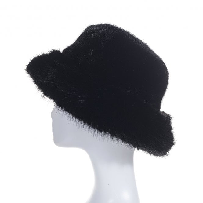 A beautiful black faux fur hat with an extra wide brim. Gorgeous for those chilly winter days.

100% Polyester