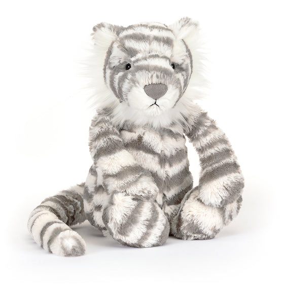 Jellycat medium bashful snow tiger.