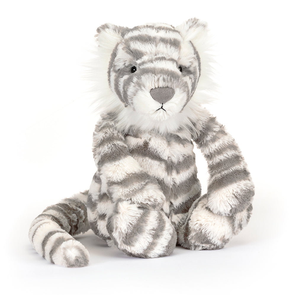 Jellycat medium bashful snow tiger.