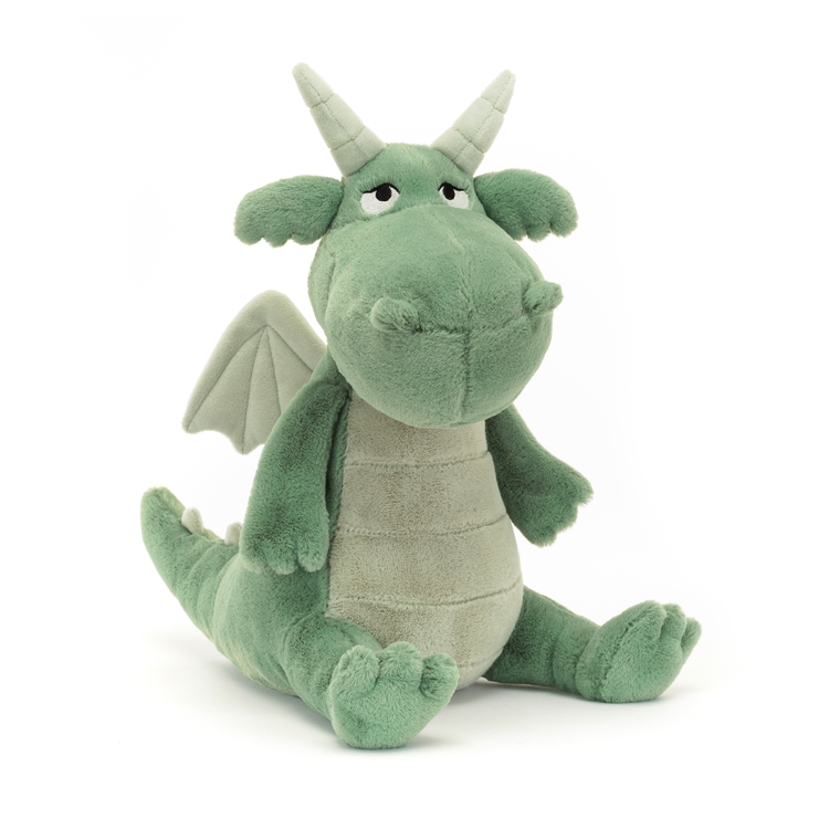 Jellycat Adon green dragon 