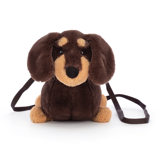 Jellycat Otto the sausage dog bag with long strap