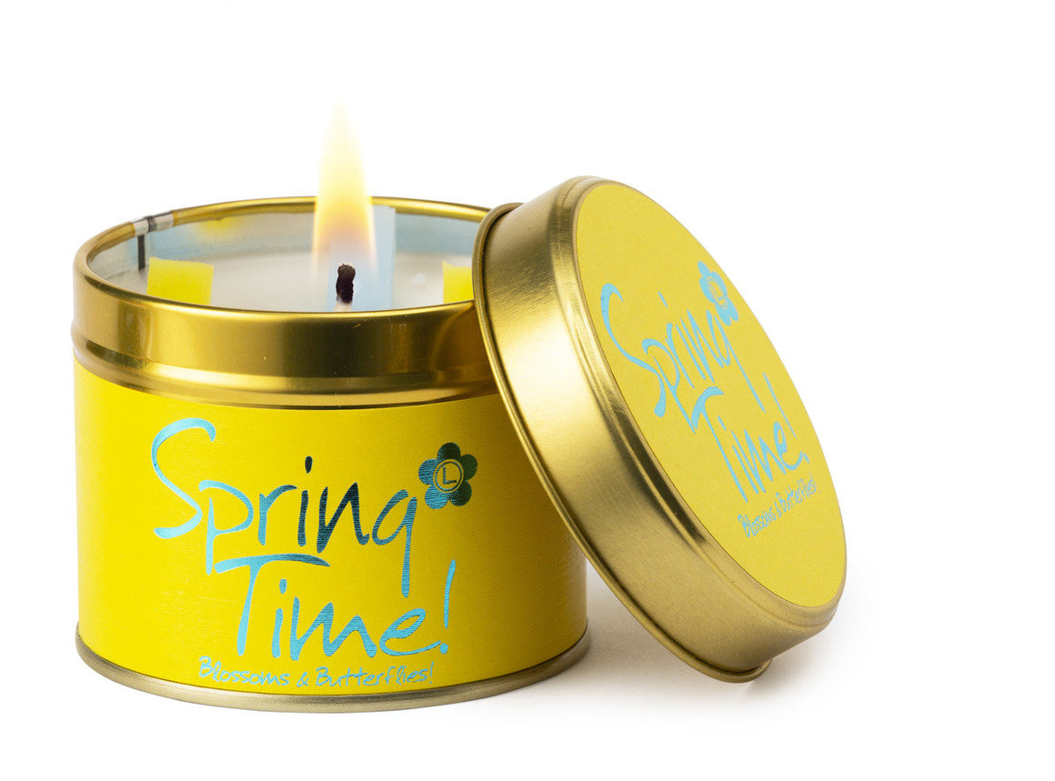 Lily Flame Spring Time Tin Candle