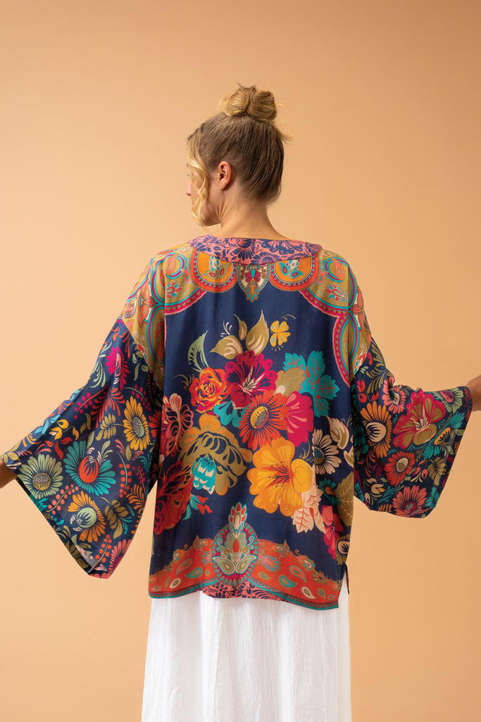 Powder Vintage Floral Kimono