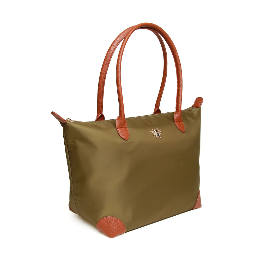 Alice Wheeler London - Shoreditch Large Olive Tote Bag