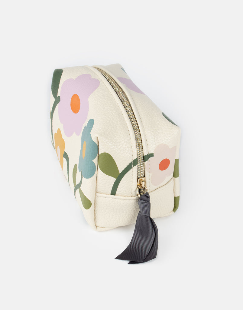 Caroline Gardner Flower Cosmetic Bag