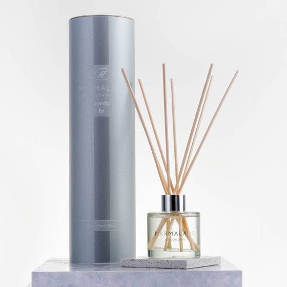 Marmalade of London Nordic Fir Diffuser with light grey packaging