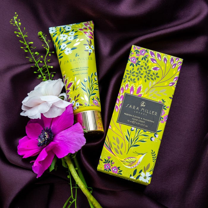 Sara Miller Lime Songbird Hand Cream  - Passionflower & Frangipani