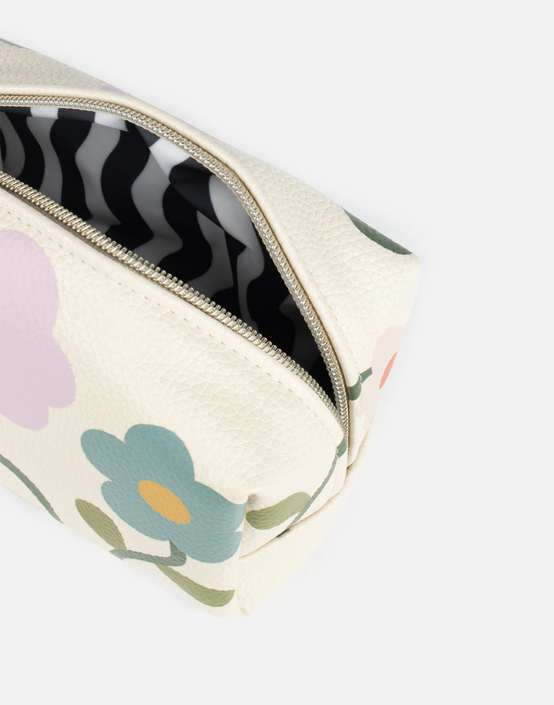 Caroline Gardner Flower Cosmetic Bag