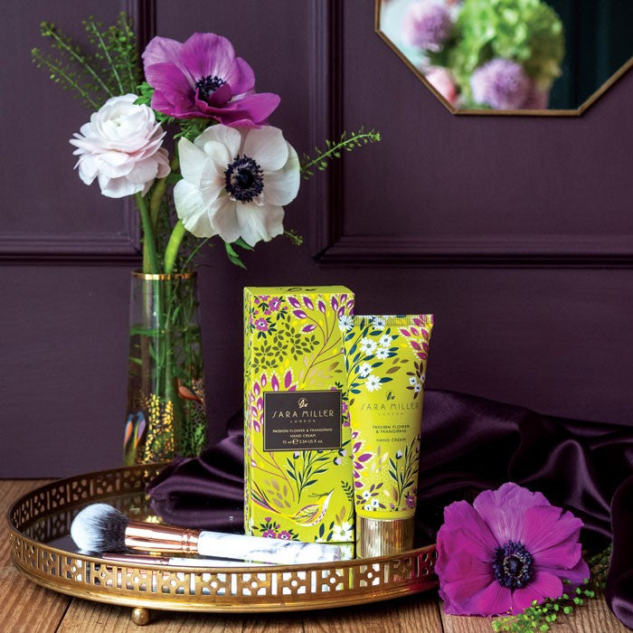 Sara Miller Lime Songbird Hand Cream  - Passionflower & Frangipani