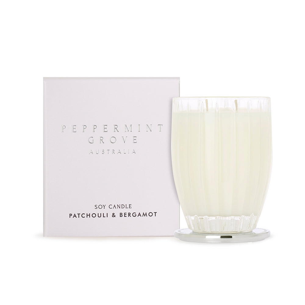 Peppermint Grove, Patchouli & Bergamot Medium Soy Candle