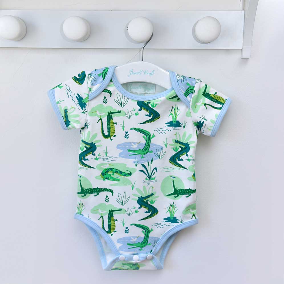 Powell Craft Crocodile Babygrows